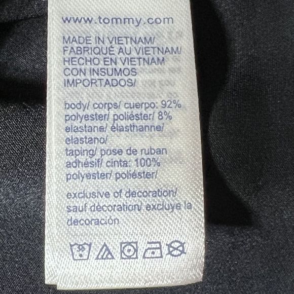 Tommy Hilfiger Shift Dress Women Large Navy Hardware Sleeve Knee Length NWT $98 - Picture 12 of 13